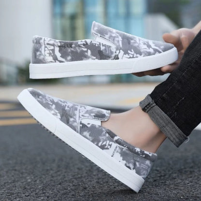 Slip-On Round-Toe Casual Sneakers