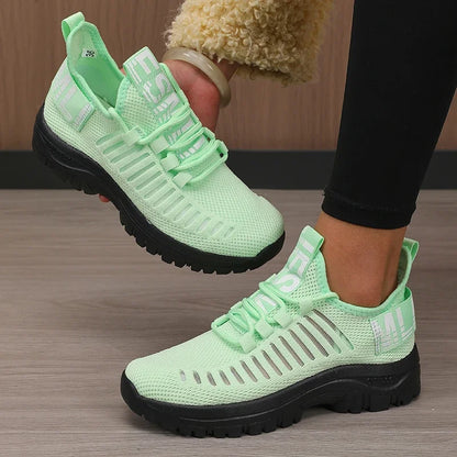 Cushioned Mesh Running Sneakers