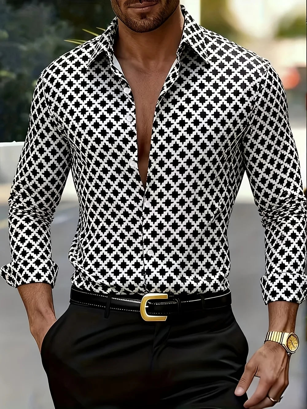 Printed Smart Casual Shirt