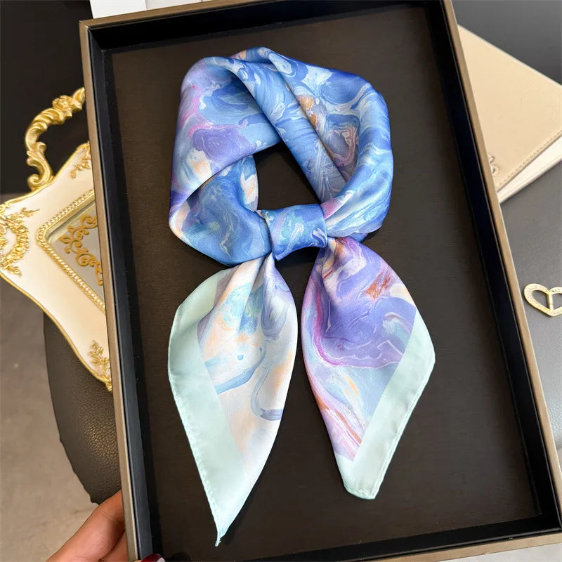 Oil Painting Print Square Scarf