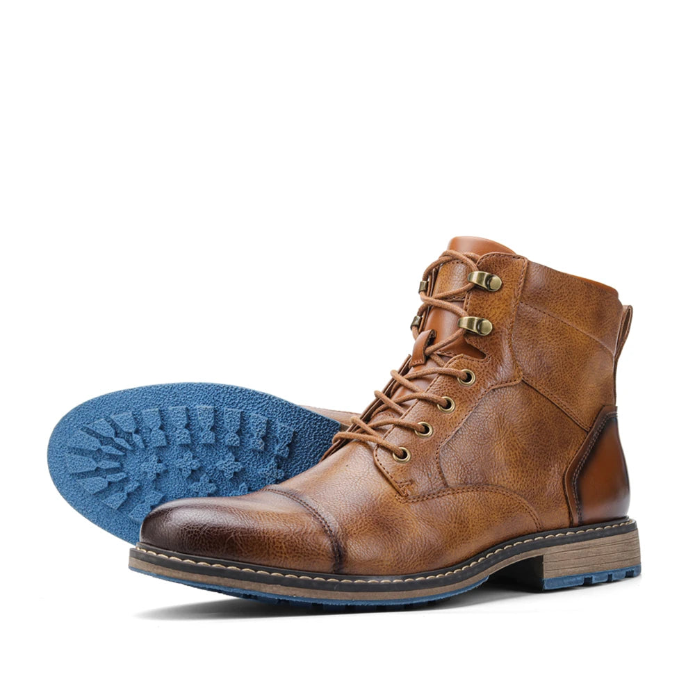 Leather Retro Spring Boots