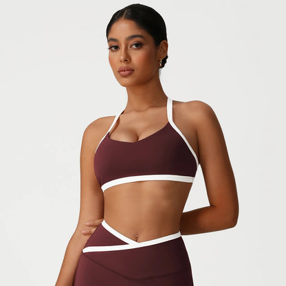 Contrast Color V-Back Top