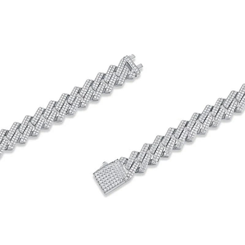 Moissanite Cuban Chain Bracelet