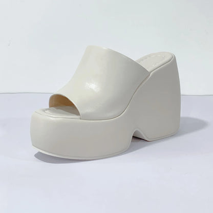 Leather Platform Sandals Women