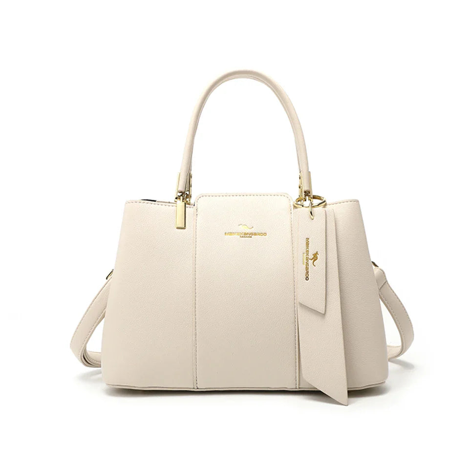 Printed Leather Shoulder Bag