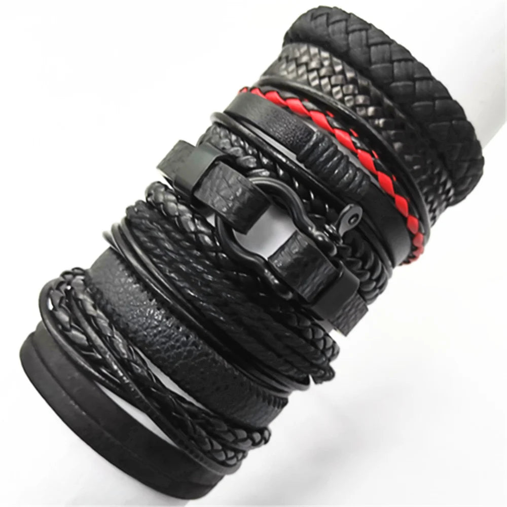 Leather Wrap Rope Bracelet