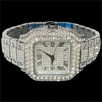 MISSFOX Ice Out Square Men’s Watch