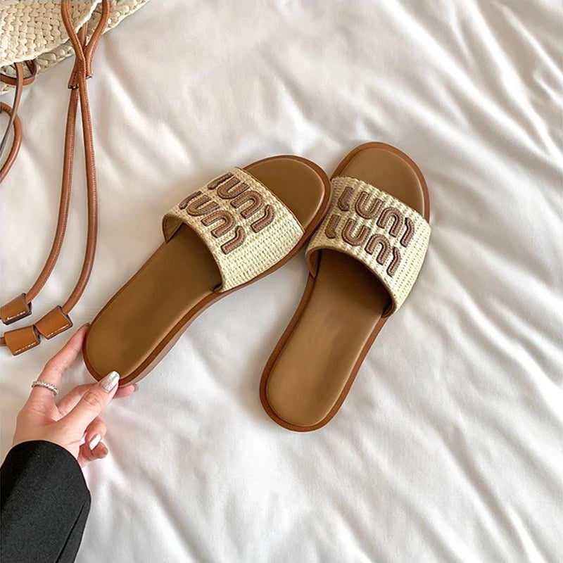 Women Graffiti Summer Slippers