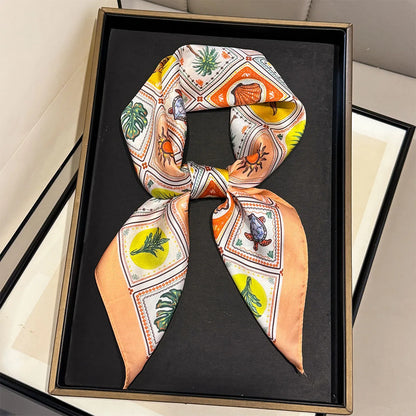 Tropical Print Square Scarf