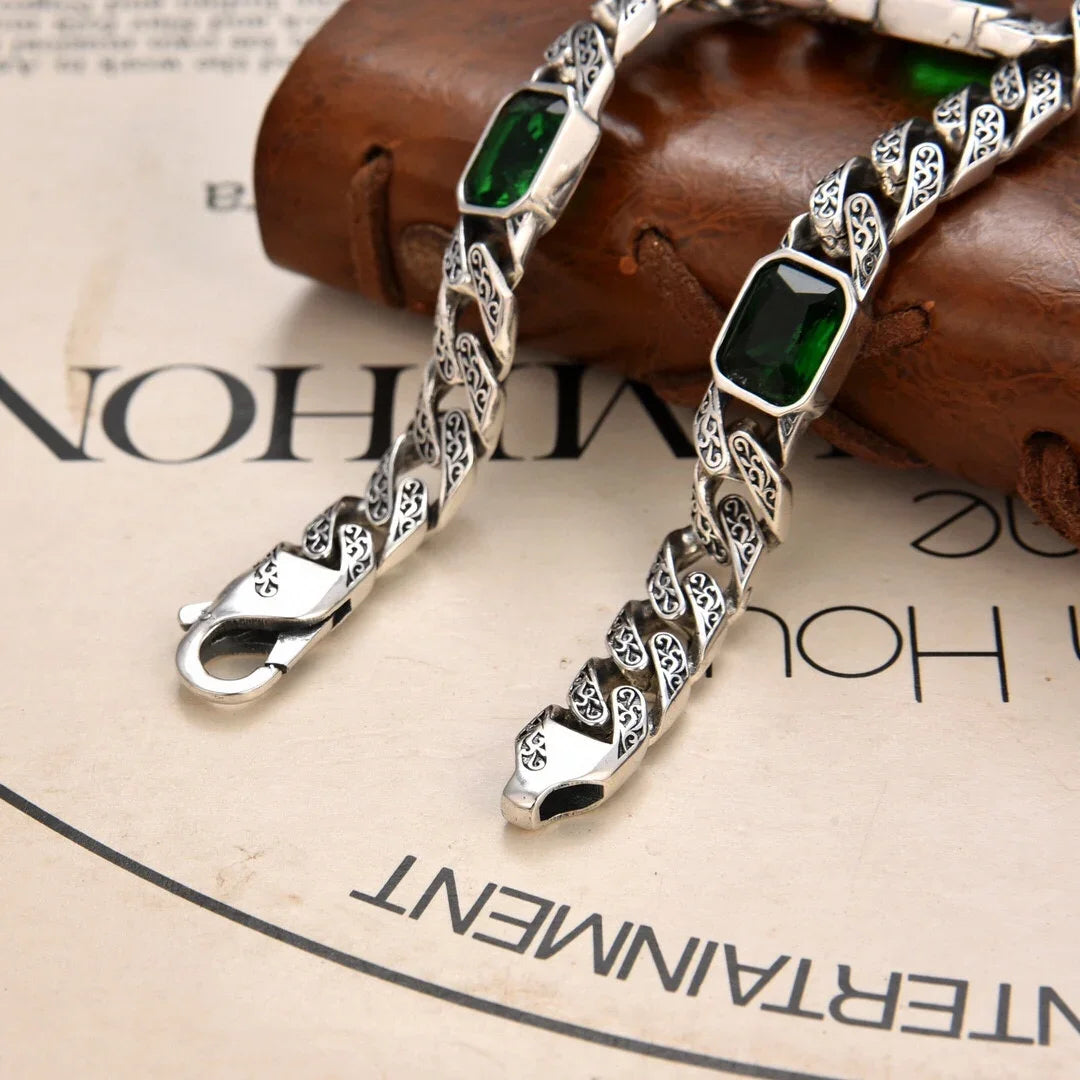 Vintage Geometric Link Bracelet