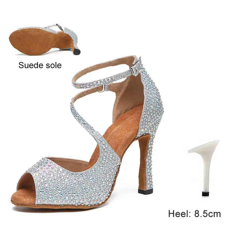 Rhinestone Latin Dance Shoes