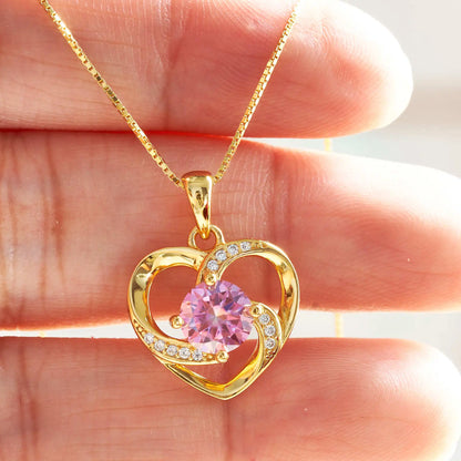 Moissanite Heart Necklace