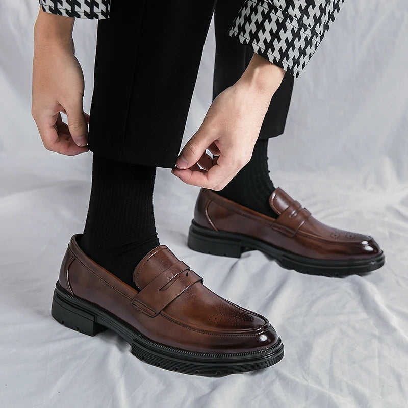 Leather Business Breathable Shoes