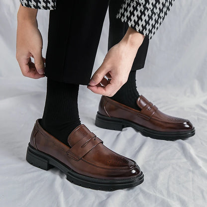 Leather Business Breathable Shoes