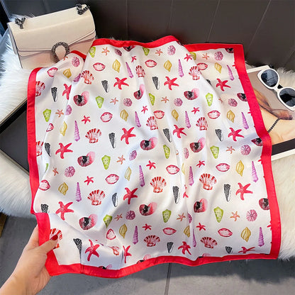Fruit Print Korean Square Scarf