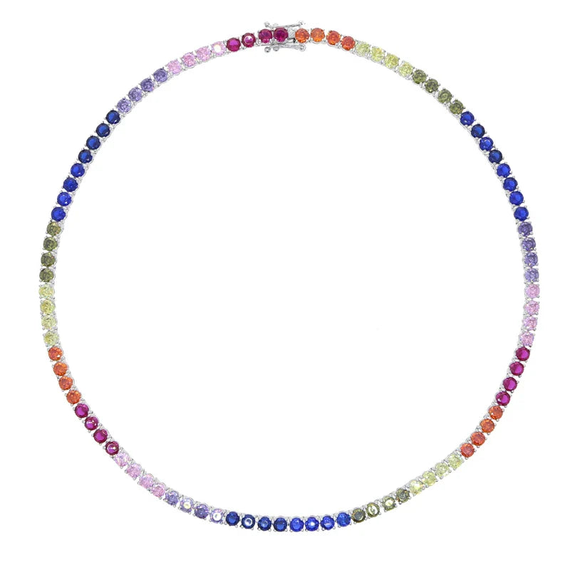 Rainbow CZ Choker