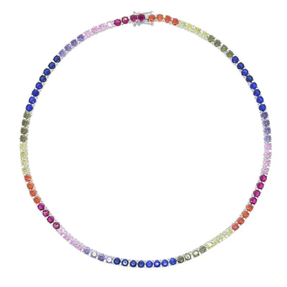 Rainbow CZ Choker
