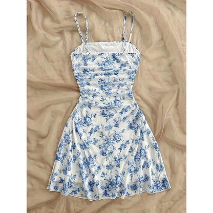 Floral Square Neck Mini Dress