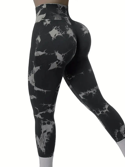 Tie-Dye Seamless Butt-Lift Leggings