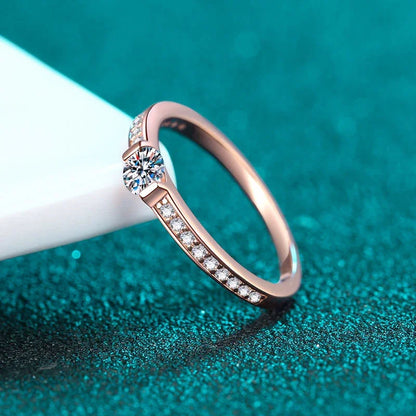 Moissanite Silver Ring