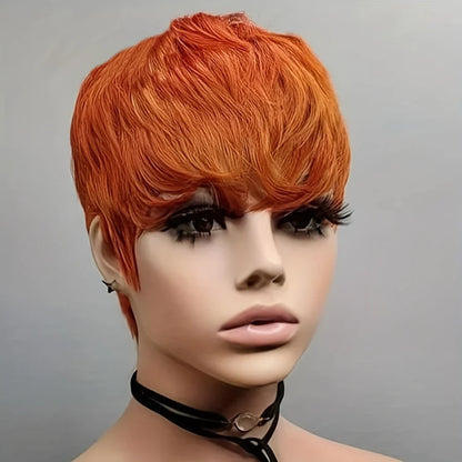 Short Straight Pixie Wig