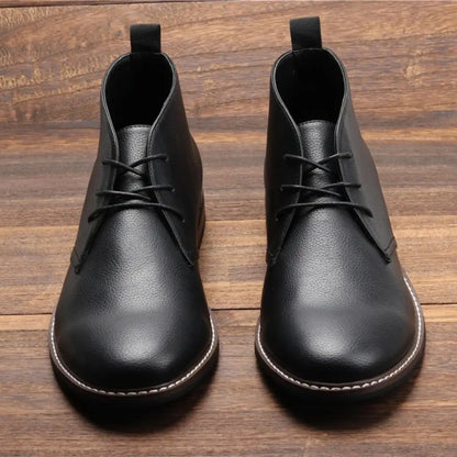 Artificial Leather Ankle Boots