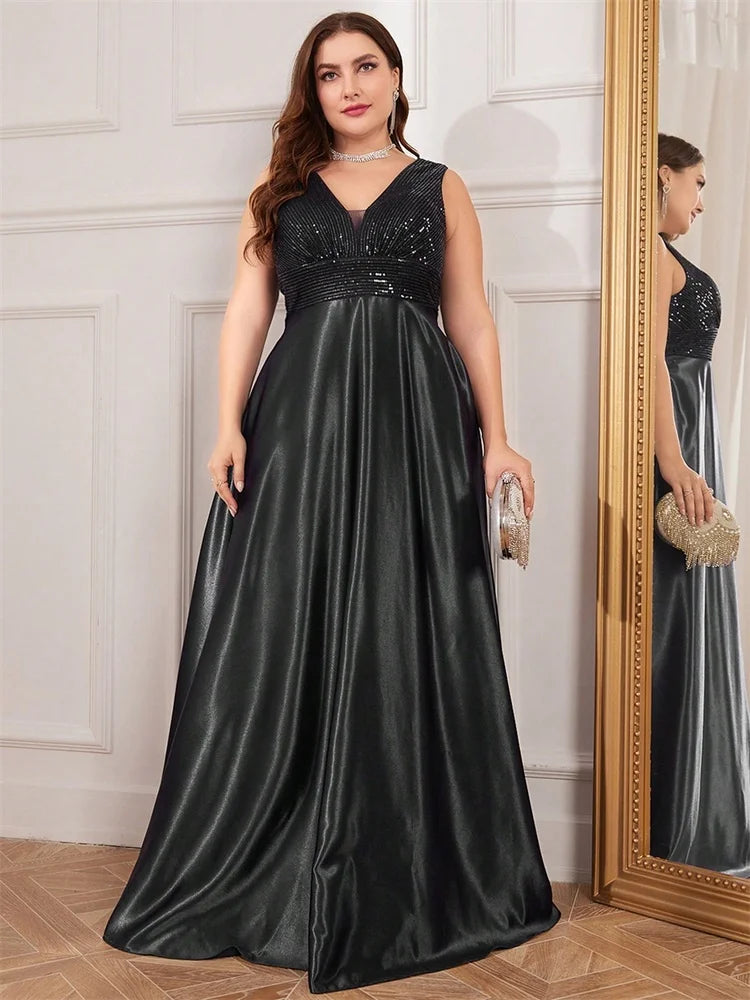 Satin Evening Gown