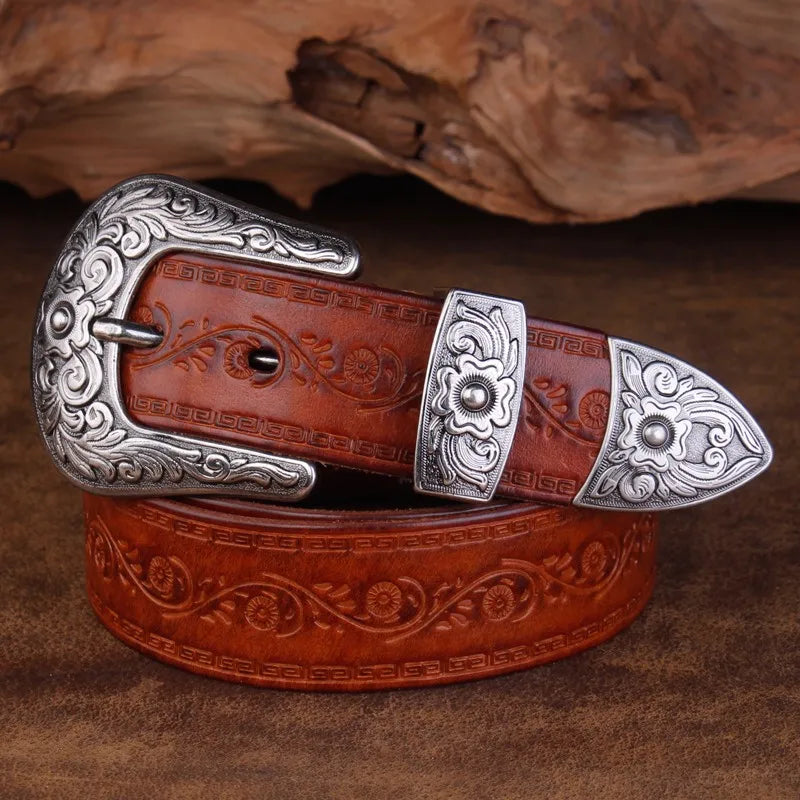 Embossed Cowboy Belt