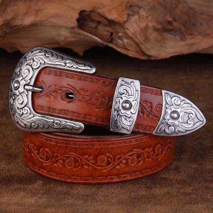 Embossed Cowboy Belt