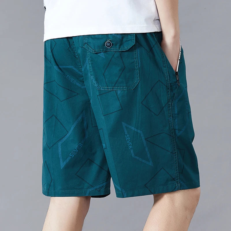 Plaid Cotton Zipper Shorts