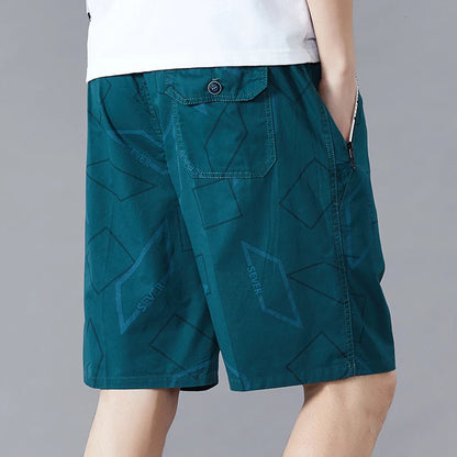 Plaid Cotton Zipper Shorts