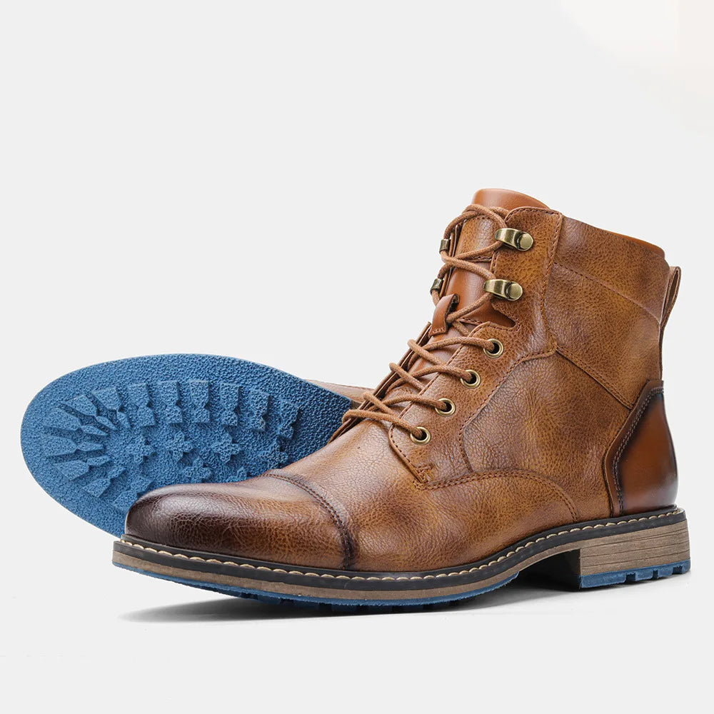 Leather Zip Ankle Boots