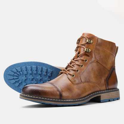 Leather Zip Ankle Boots