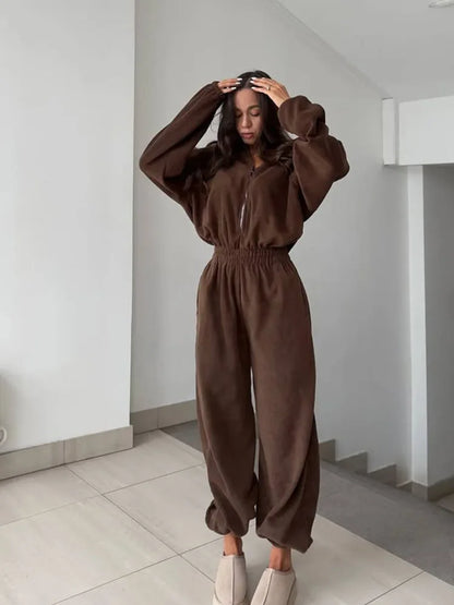 Long Sleeve Casual Jumpsuit