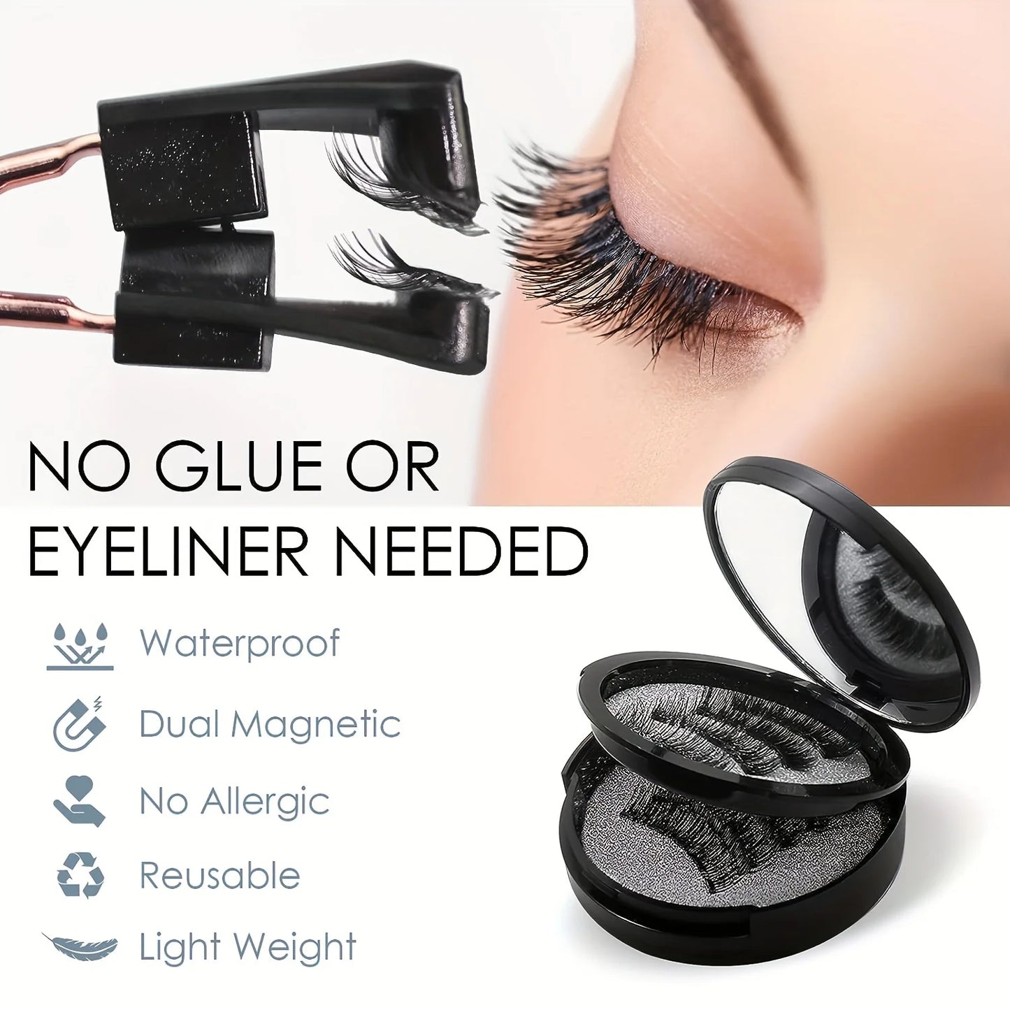 Magnetic Natural Cluster Lashes