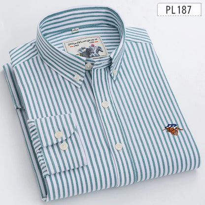 Oxford Striped Business Shirt