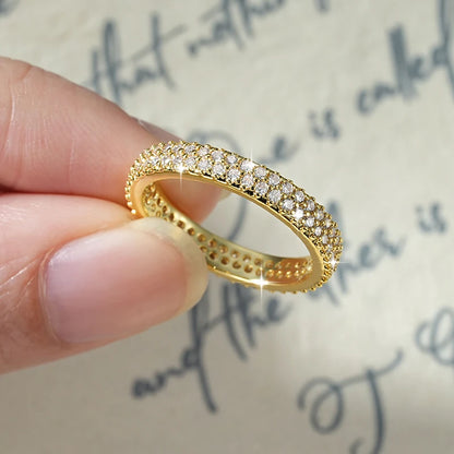 Moissanite Eternity Wedding Band