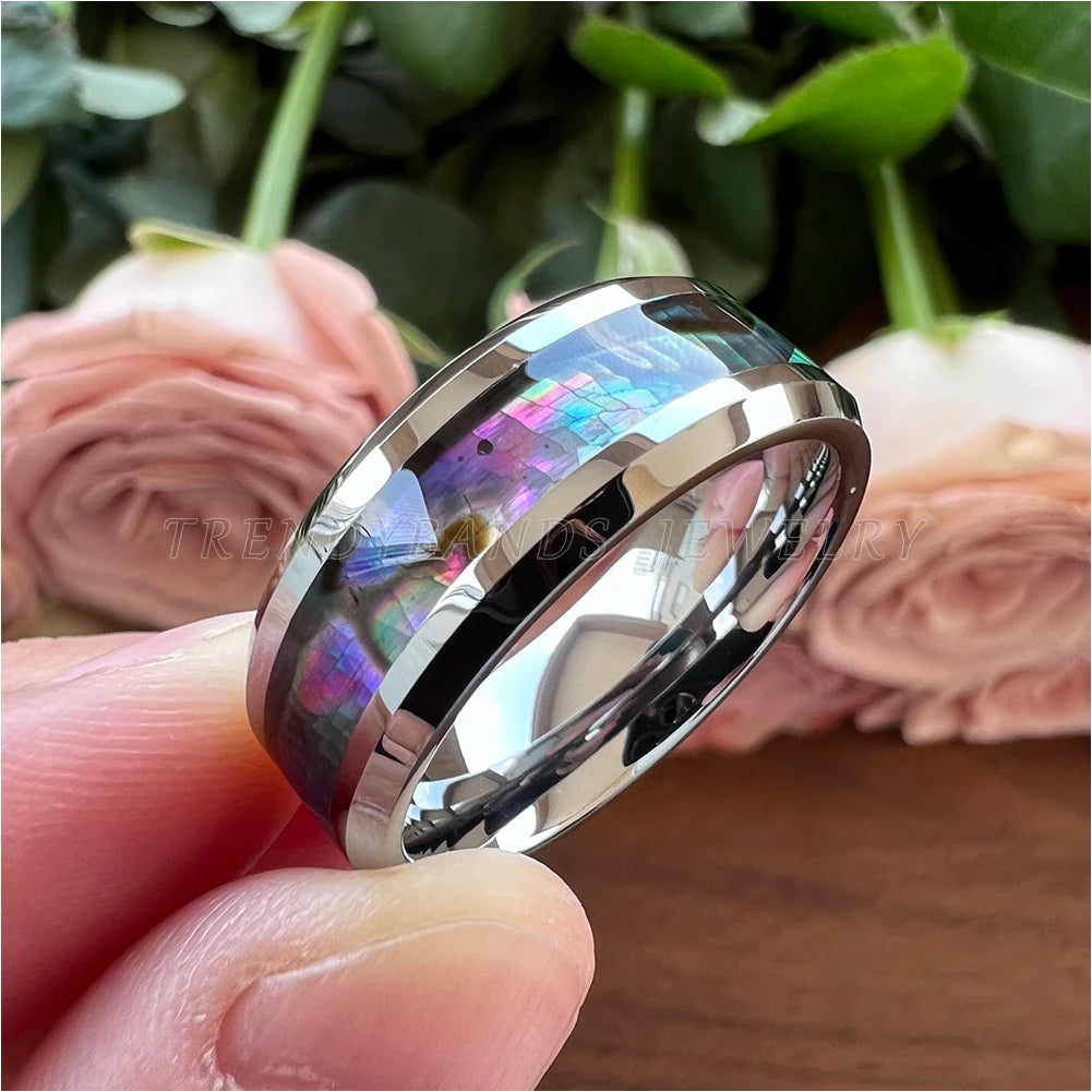 Tungsten Channel Wedding Band