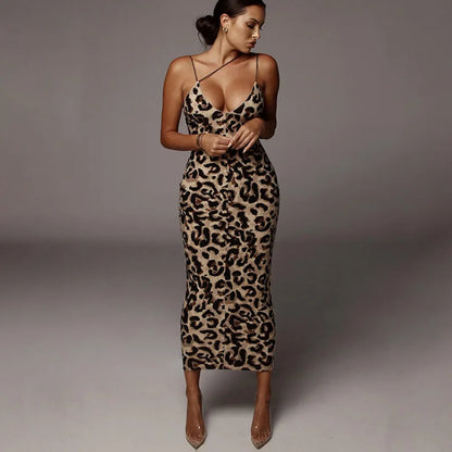 Square-Neck Sleeveless Maxi Dress