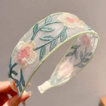 Embroidery Flower Hairband