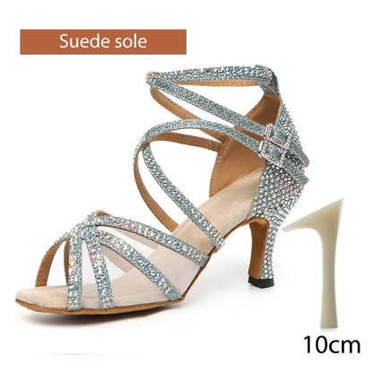 Rhinestone Latin Dance Shoes