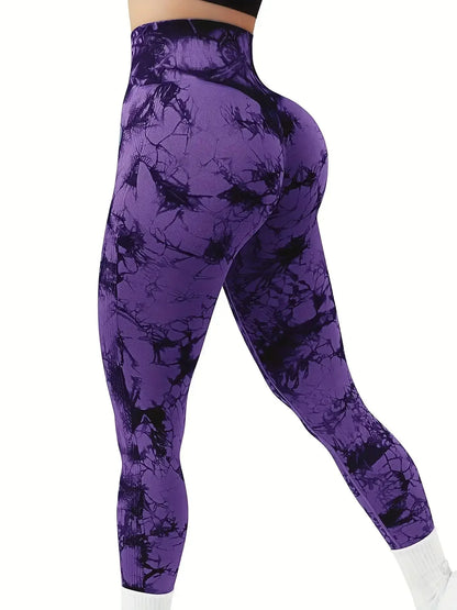 Tie-Dye Seamless Butt-Lift Leggings