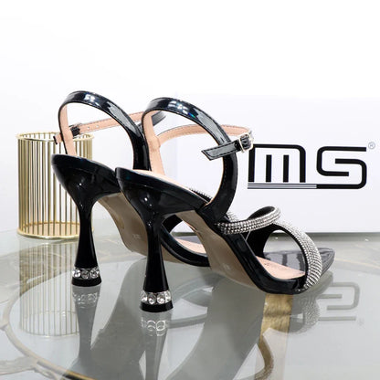 Green Rhinestone Sandals