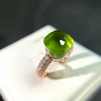Candy Zircon Crystal Ring
