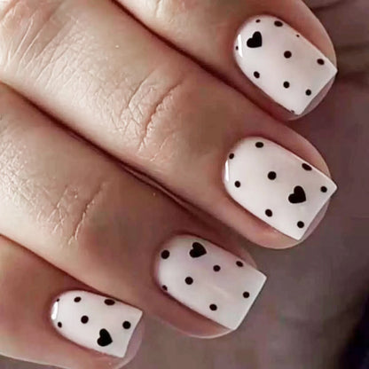 White Minimalist Press Nails