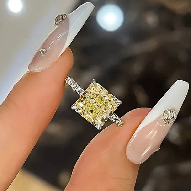 Geometric CZ Wedding Band