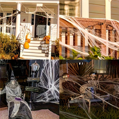 Stretchy Spider Web Decoration