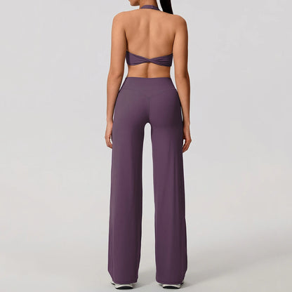 Bell-Bottom Sports Bra Set