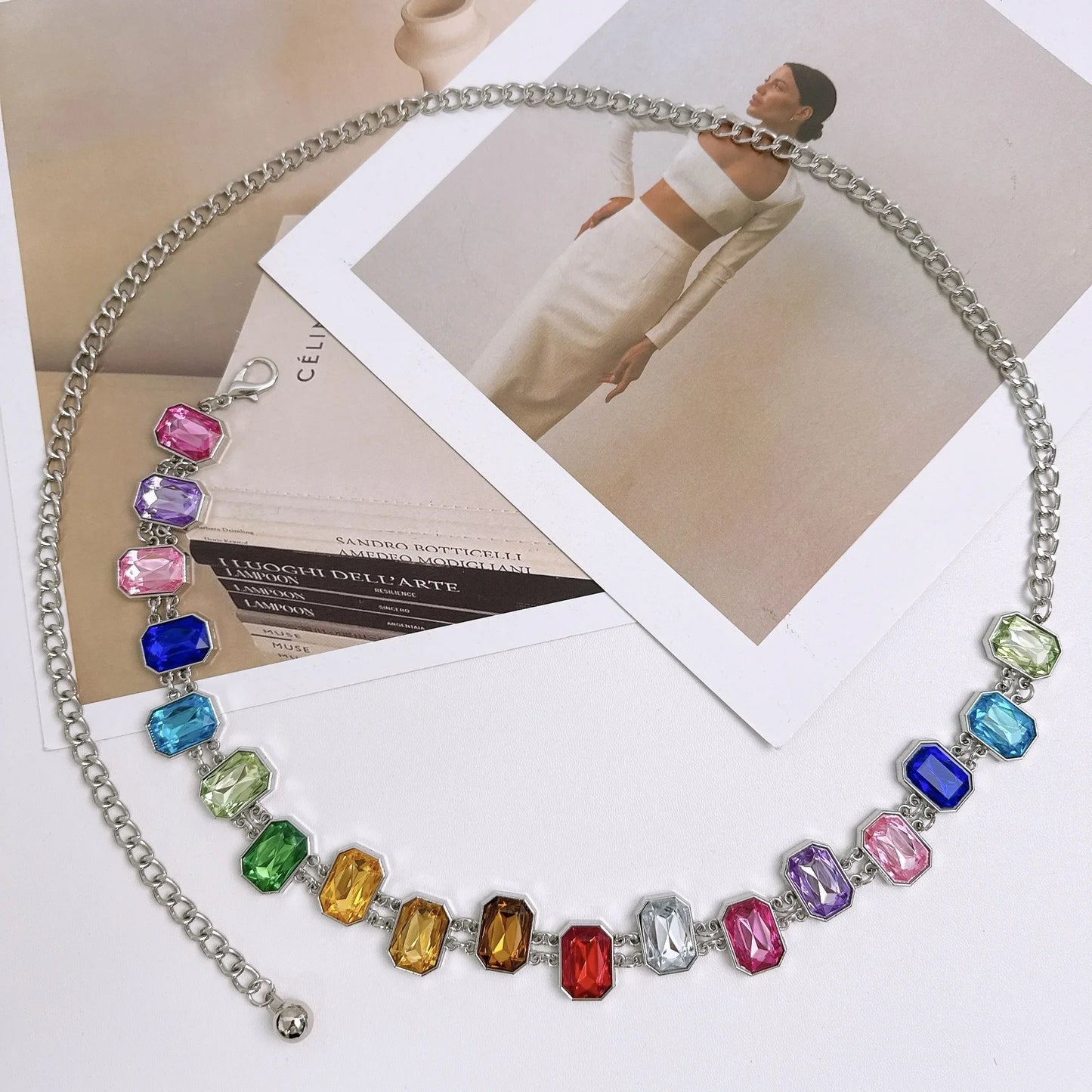 Rhinestone Chain Belt