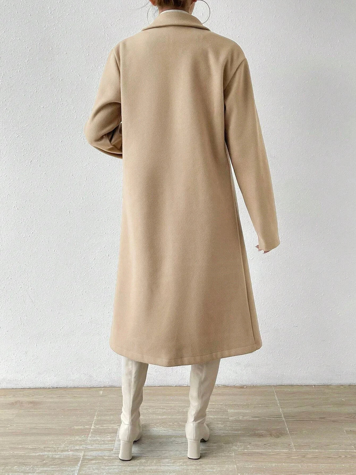 Double-Button Lapel Coat